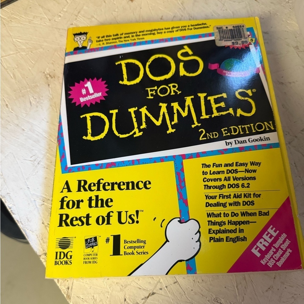 DOS for Dummies 2nd Edition Book
